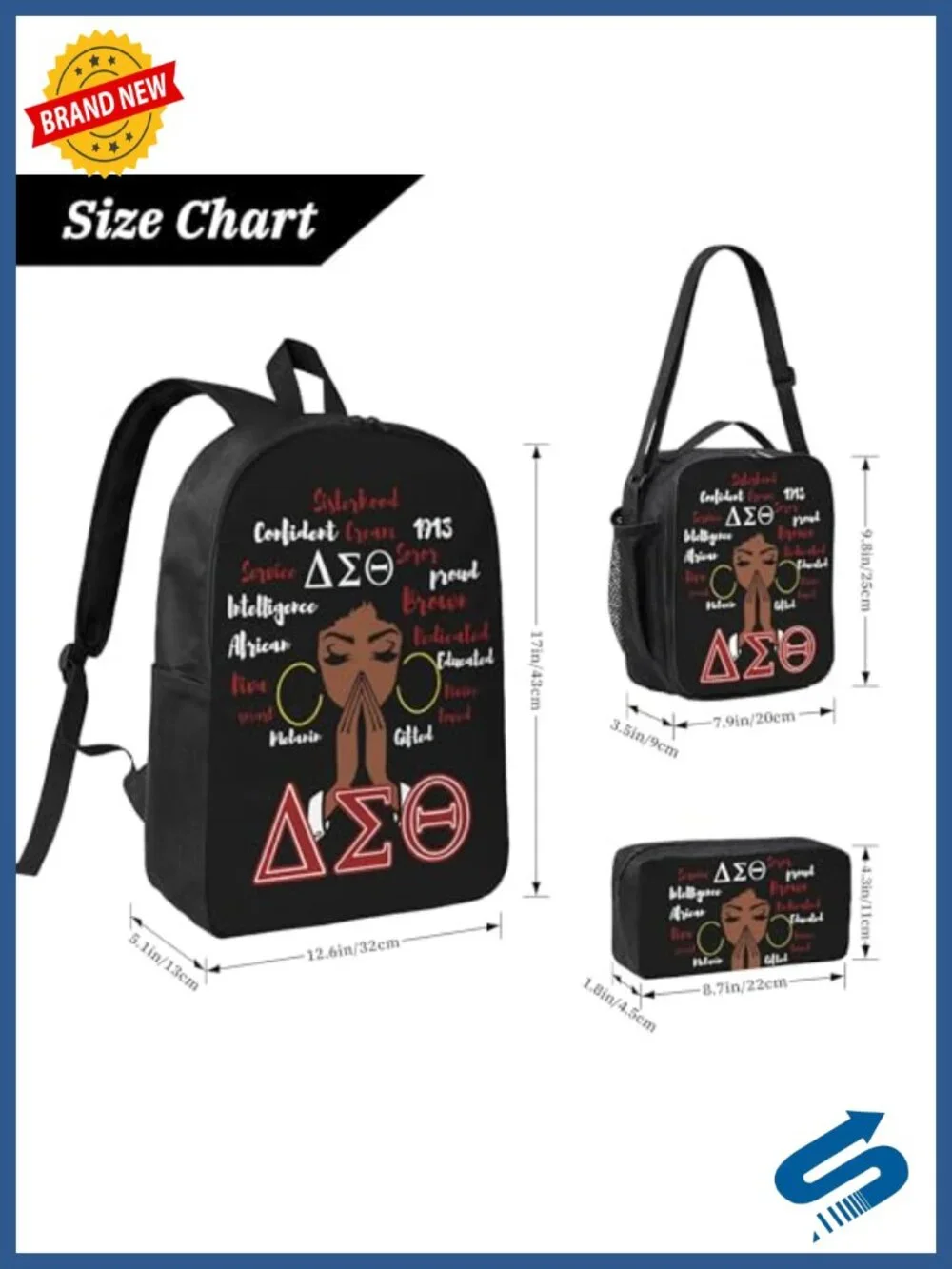 17 Laptop Backpack with Insulated Lunch Tote & Pencil Pouch - 3 Piece Set for